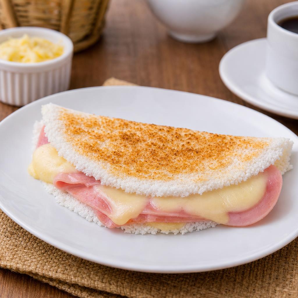 Tapioca Recheada Sem Glúten e Sem Culpa